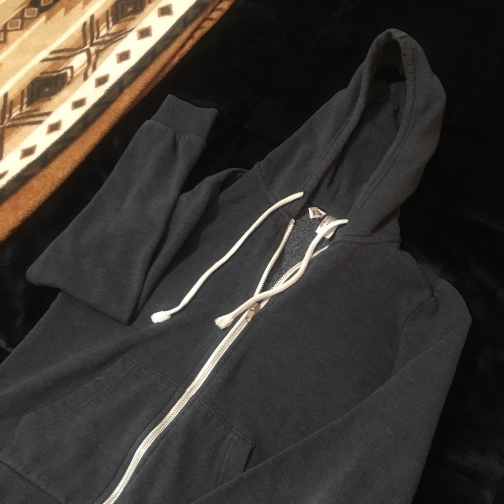 H&M gray/blue zip-up hoodie